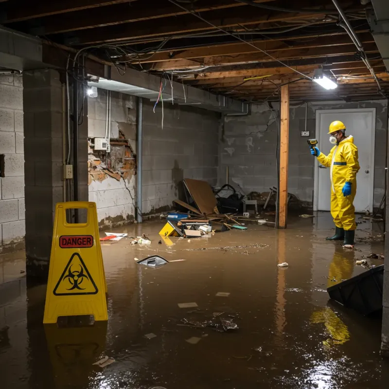Flooded Basement Electrical Hazard in Waipio Acres, HI Property